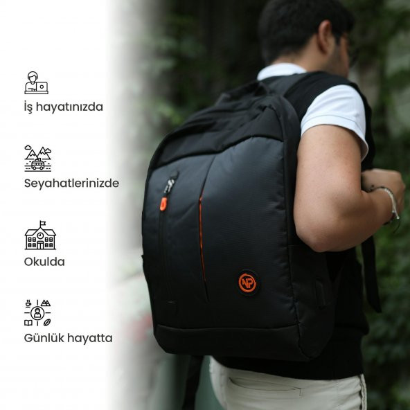 NPO Citylife CL01S Smart 16" Notebook Sırt Çantası-Siyah - 4
