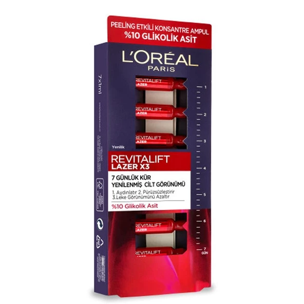 Loreal Paris Revitalift Lazer 7 Günlük Kür Peeling Etkili Ampul