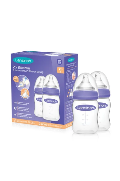 Lansinoh Natural Wave Biberon Seti 160ml X 2 Adet