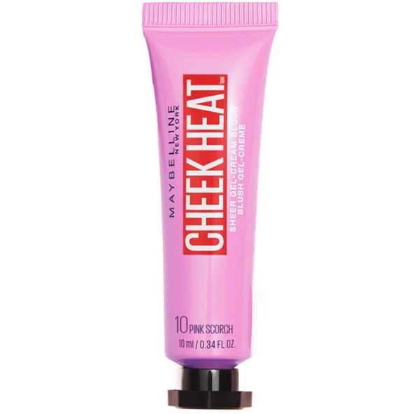 Maybelline New York Cheek Heat Likit Allık-10 Pink Scorch-Pembe 10ml