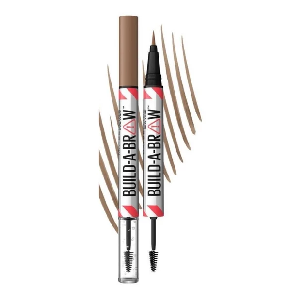 Maybelline New York Build a Brow 2in1 Kaş Kalemi ve Jeli Soft Brown