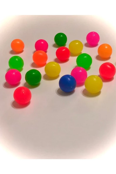 burak toys 32mm Zıpzıp Top - 10 Adet Rengarenk Zıplayan Toplar