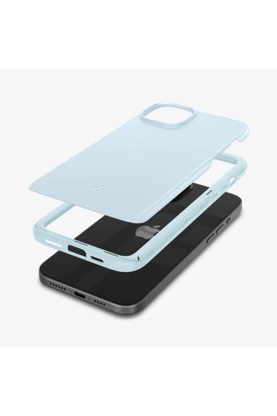 iPhone 15 Kılıf Thin Fit Mute Blue - ACS06781 - 5