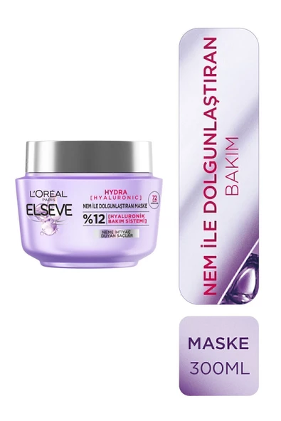 ELSEVE Hydra hyaluronic 72 Saat Nem Ile Dolgunlaştıran Maske 300ml