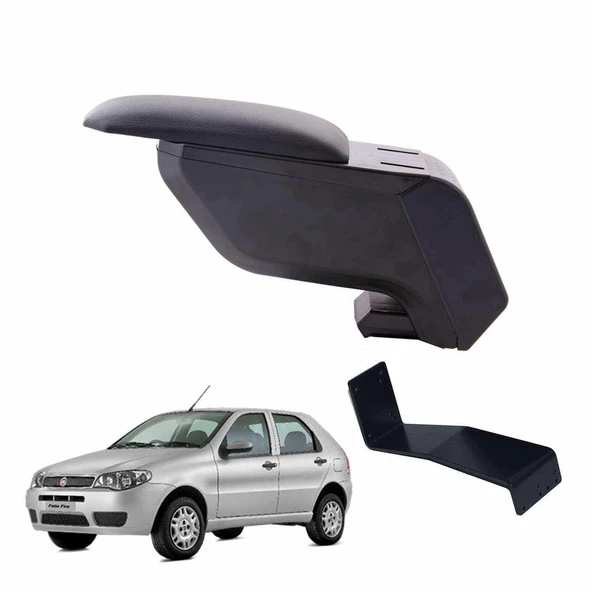 3 Tıkla Fiat Palio 2003 Delmesiz Çelik Ayaklı Siyah Kolçak Kol Dayama