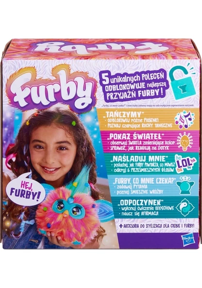 Furby Mercan Renkli Interaktif Pelüş Oyuncak F6744 Lisanslı Ürün - Resim 7