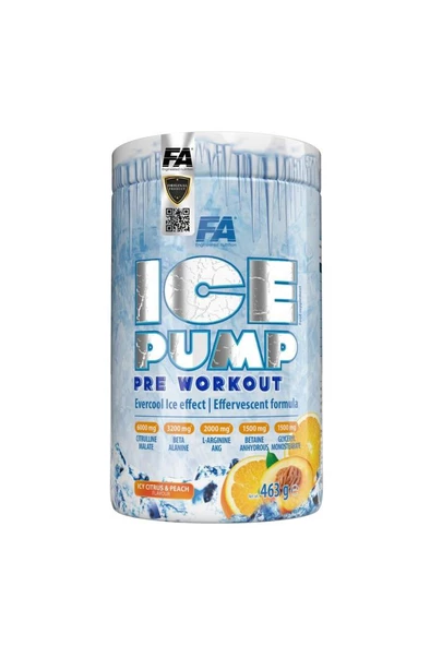 FA Nutrition Ice Pump Pre Workout 463g Citrus & Peach Aroması