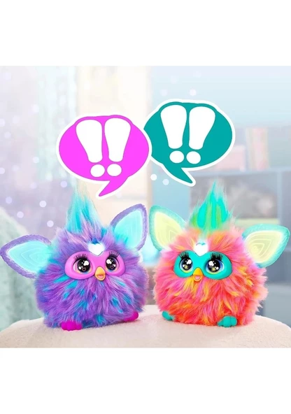 Furby Mercan Renkli Interaktif Pelüş Oyuncak F6744 Lisanslı Ürün - Resim 6