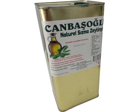 Canbaşoğlu Naturel Sızma Zeytinyağı