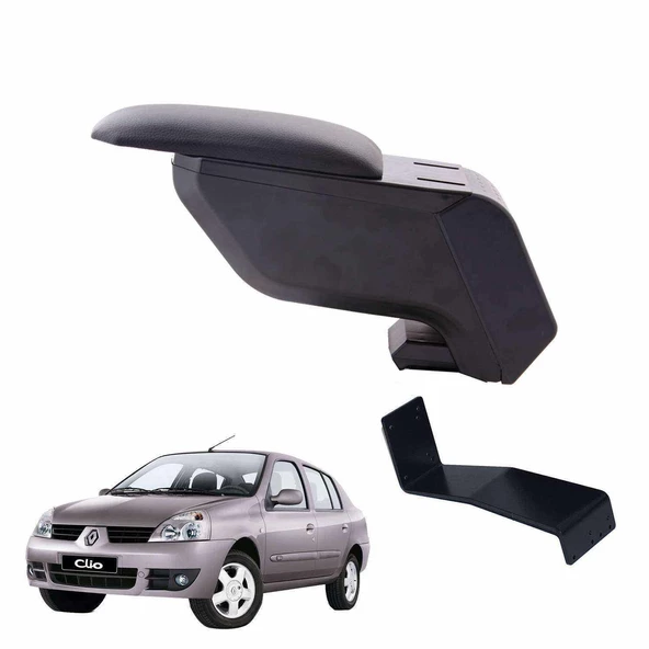 3 Tıkla Renault Symbol 2005 Delmesiz Çelik Ayaklı Siyah Kolçak Kol Dayama