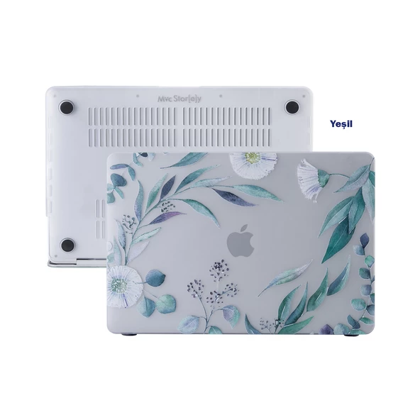 Macbook Air M1 Kılıf 13 inç Flower06NL (13.3" M1 Air) A2337 A2179 A1932 ile Uyumlu - 4