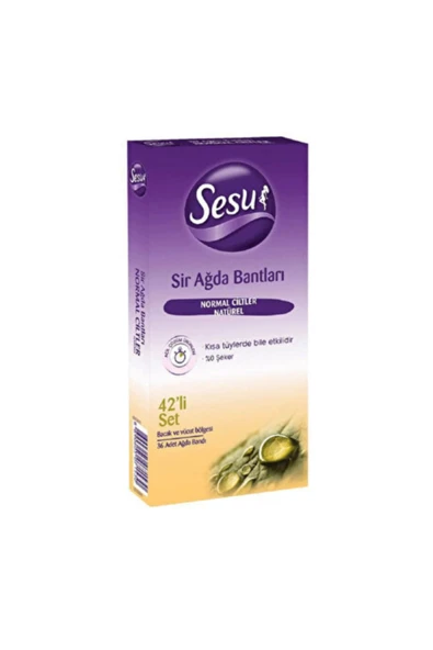 Sesu Ağda Bandı Natural Normal Ciltler 42'li