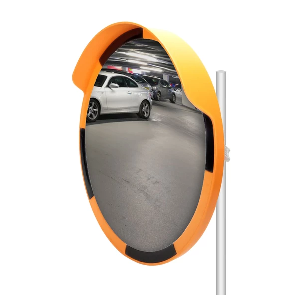 Otopark Çıkış Aynası Trafik Ayna Direği Seti Trafik Güvenlik Aynası 80 cm ve 2.5m Ayna Direği