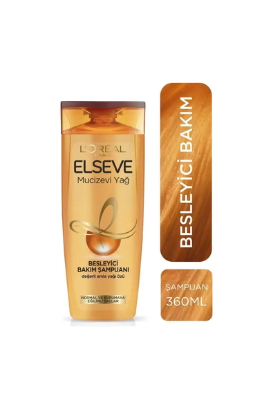 ELSEVE L'oréal Paris Mucizevi Yağ Besleyici Bakım Şampuanı 360 Ml