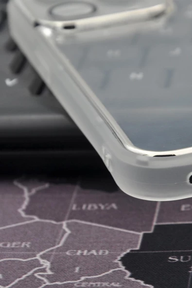 iPhone 14 Pro Uyumlu Gri Kenarlı Renkli Yarı Şeffaf Kapak Kılıf Kamera Lens Korumalı - Resim 4