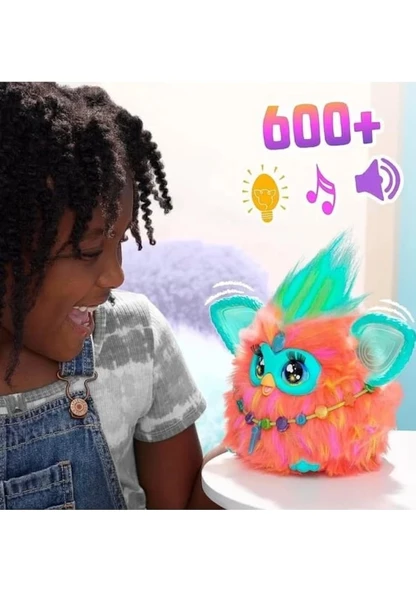 Furby Mercan Renkli Interaktif Pelüş Oyuncak F6744 Lisanslı Ürün - Resim 3