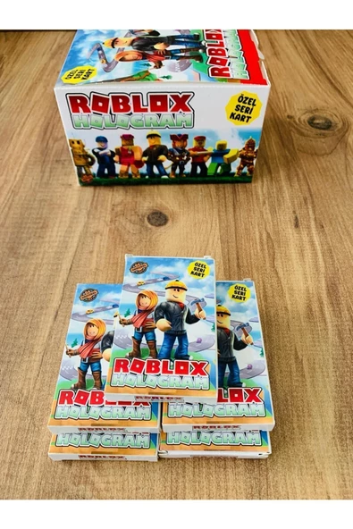 Demi Store Roblox Hologramlı Oyun Kartları 24 Minik Kutu 48 Hologramlı 192 Normal Kart Özel Seri - 2