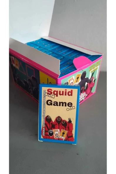 paraply Squidgame 2025 Oyuncu Kartları Hologramsız Yeni Seri Oyun Kartı 24'lü Kutu Dev Paket