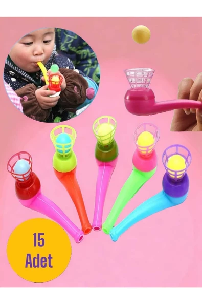 DENİZ SAKSAFON TOP UFLEME OYUNU PAPİT 15 ADET EGİTİCİ OYUNCAK