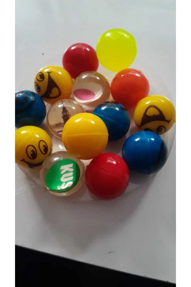 OEM 10 Adet Zıplayan Top Karışık Renkler 32 Mm