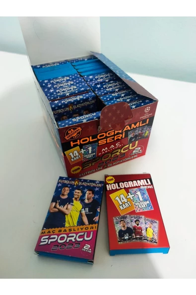Paraply Home Futbolun Gladyatörleri Hologramlı Mini Kutulu Futbolcu Kartları Oyuncu Kartları - 4