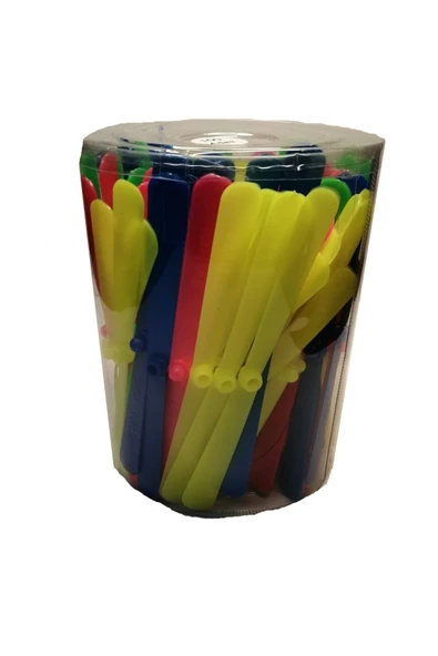 Fresh 5 Adet Uçan Fırfır Oyuncak Nostaljik Karışık Renkli Sert Plastik Pırpır