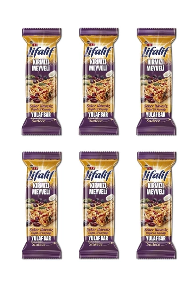 Eti Lifalif Kırmızı Meyveli Yulaf Bar 35 g x 6 Adet - 2