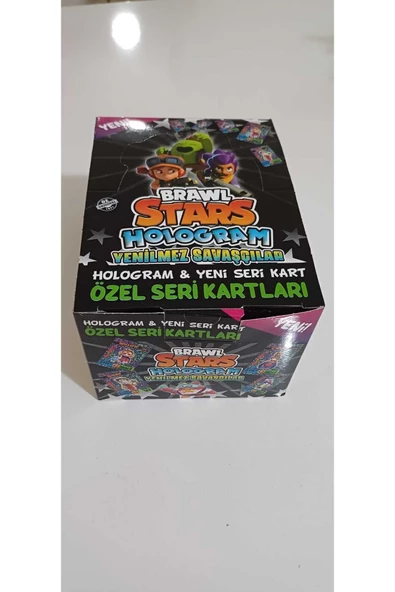 BRAWL Star Yenilmez Savaşcılar Sürpriz Hologramlı 24 Kutu Içinde 240 Adet Oyun Kartı