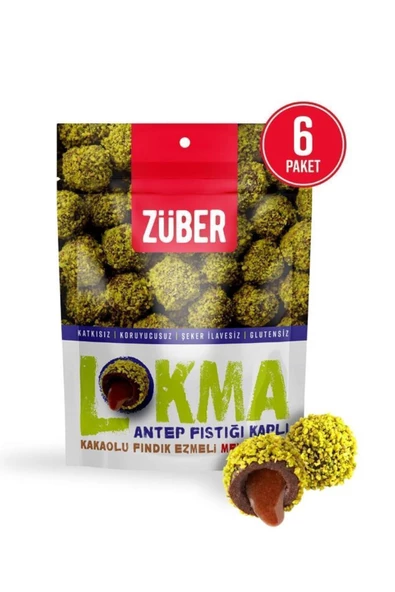 Züber Lokma Antep Fıstıklı 96g X 6 Adet