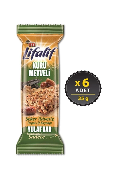 Eti Lifalif Kuru Meyveli Yulaf Bar 35 g x 6 Adet