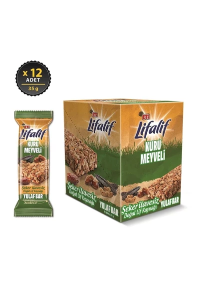 Eti Lifalif Kuru Meyveli Yulaf Bar 35 g x 12 Adet - 2