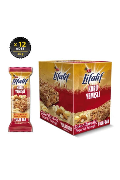 Eti Lifalif Kuru Yemişli Yulaf Bar 35 g x 12 Adet - 2