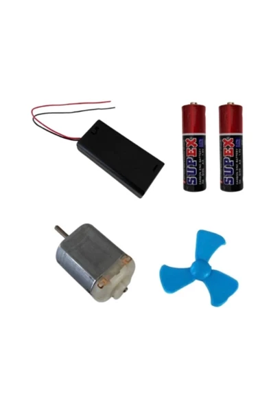 makerobotik Motor Deney Seti : 2li Anahtarlı Pil Içeren Set