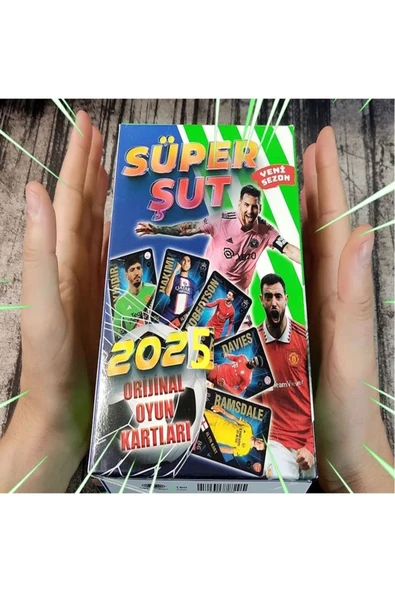 paraply Sporcu Maç Başlıyor 2025 Futbolcu Kartları Hologramsız Yeni Seri Oyun Kartı 24'lü Kutu Dev Paket
