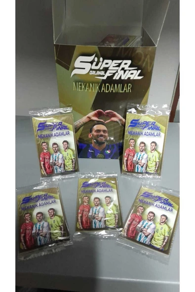 paraply Mekanik Adamlar Süper 150 Paket 450 Adet Kutusuz Yeni Sezon Sporcu Futbolcu Oyuncu Kartları - 3