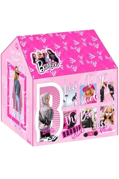 DZC KUZENLER AVM BARBİE KIZ Çocuk EV OYUN Çadırı kamp EVİ - 2