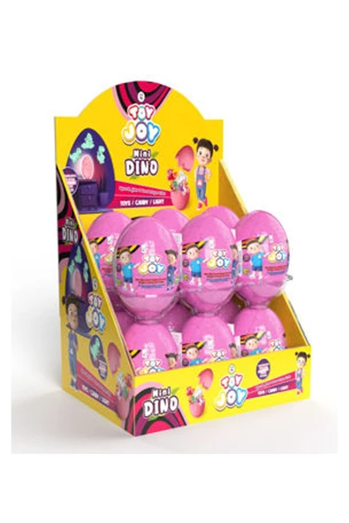 TOYJOY Toy Joy Mını Dıno Çatlak Yumurta 7gr Pembe 12 Adet