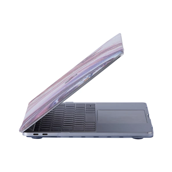 Macbook Air Kılıf 13 inç Mermer Glitter (Eski USB'li Model 2010-2017) A1369 A1466 ile Uyumlu - 6