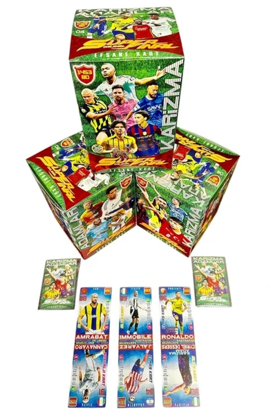 paraply Mekanik Adamlar Süper 150 Paket 450 Adet Kutusuz Yeni Sezon Sporcu Futbolcu Oyuncu Kartları - 2