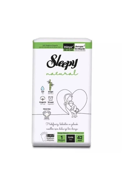 Sleepy Natural Yeni Doğan 1 Numara Bebek Bezi 2-5 Kg 42 Li