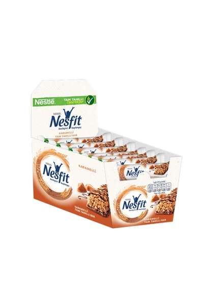 Nesfit Nestle Karamelli Tam Tahıllı Bar 16 Adet