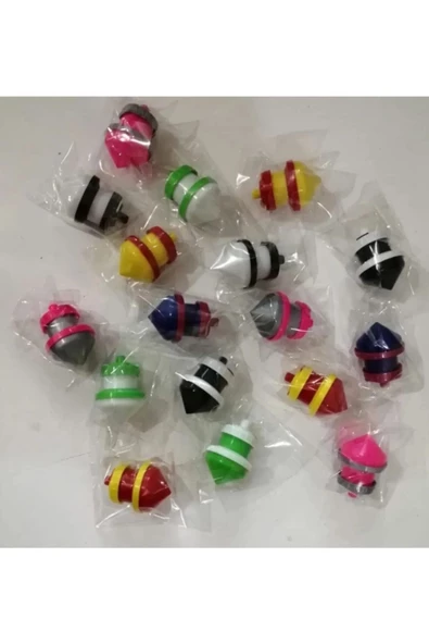Toys Plastik Basmalı Kendinden Dönen Topaç (24 Lü Paket)