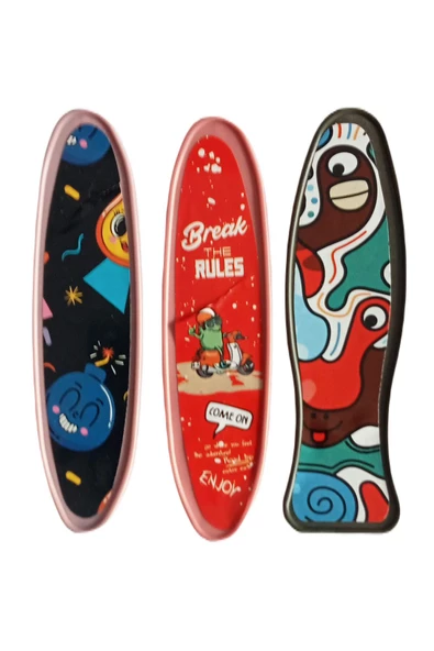 CT-TOYS 6 Adet Parmak Kaykay Seti Farklı Resim N:302 - 3
