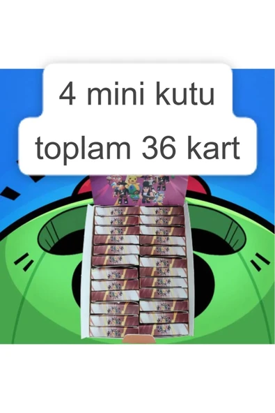NEWBRENDHOME Bravl Star Pokemon Roblox Oyun Mixer Karışık Oyun Kart Hologramlı - 2