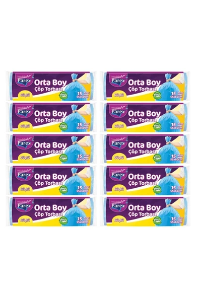 Parex Güçlü Çöp Torbası Orta Boy 10 Pkt - 2