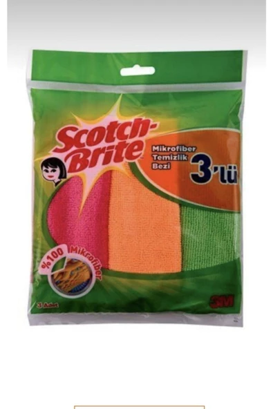 Scotch Brite Mikrofiber Temizlik Bezi 3'lü