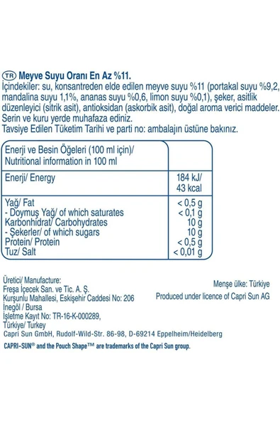 Capri - Sun Capri Sun Safari Meyve Suyu 20'li - 3