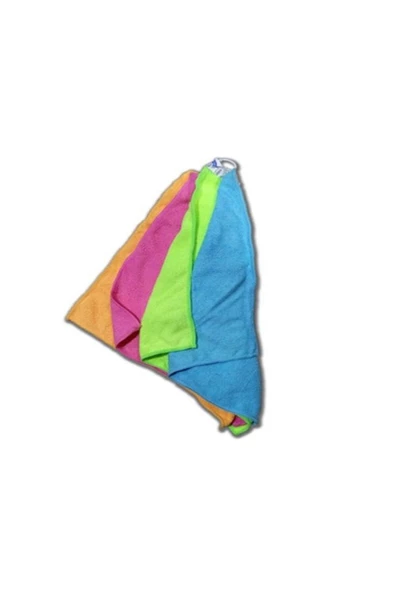 istesende 4 Adet Mikrofiber Temizlik Bezi Seti Renkli Bez