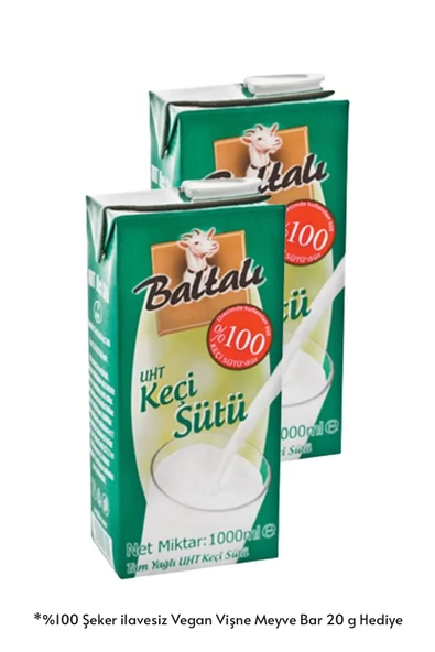 Baltalı Keçi Sütü Uht %100 Keçi Sütü Uht 1 Lt X 2 Adet