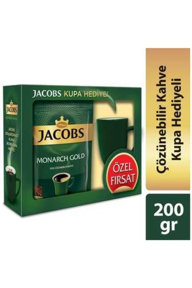 Jacobs Monarch Gold Kahve +Kupa 200 gr